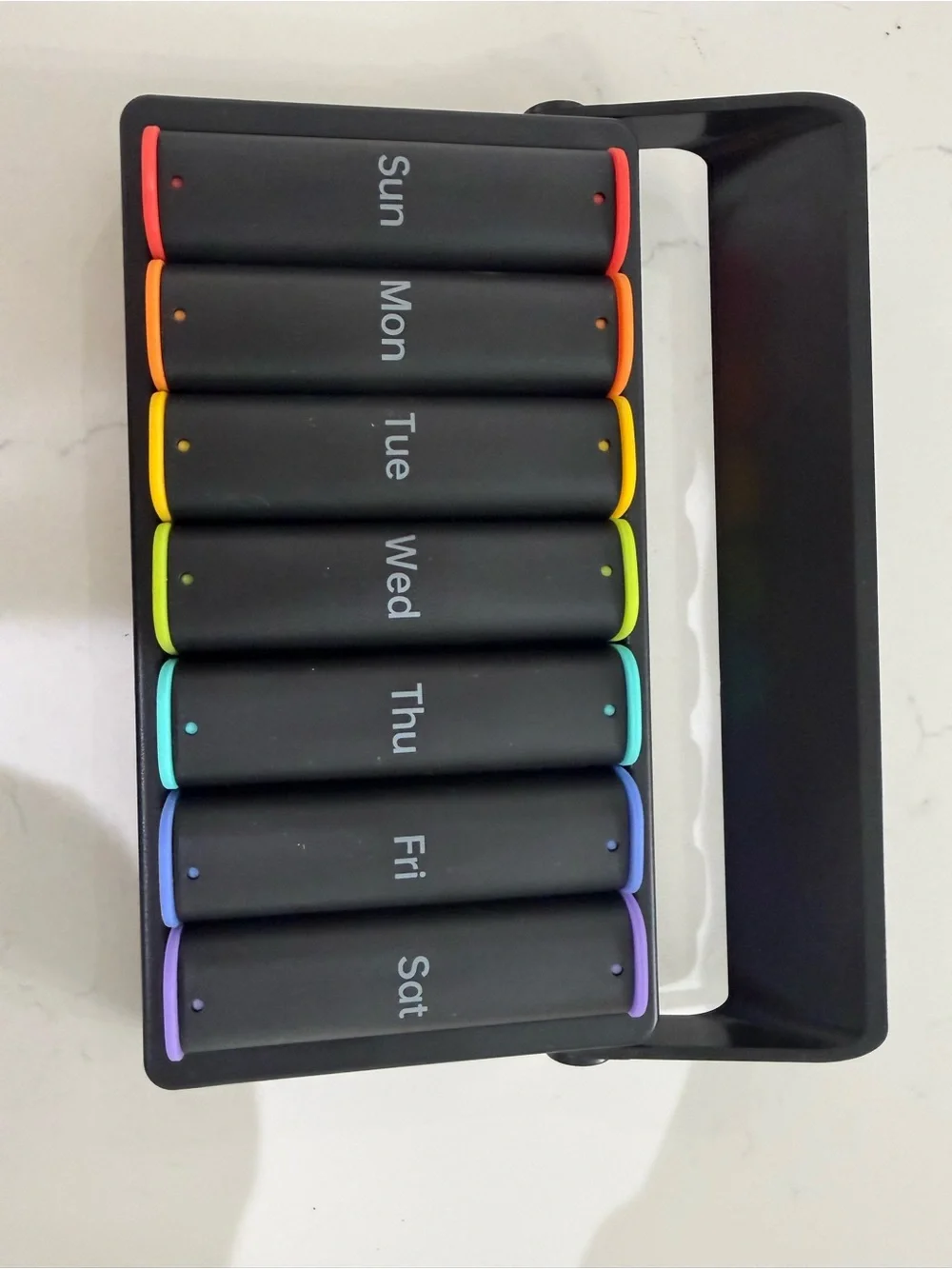 Rainbow Silicone Organizer - Black